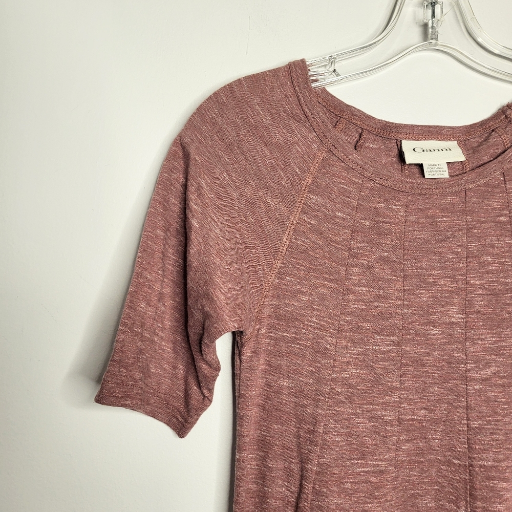 Ganni Red Jersey Swing T-Shirt Dress | Casual Chic Minimalist Style $195 Retail - Picture 5 of 9